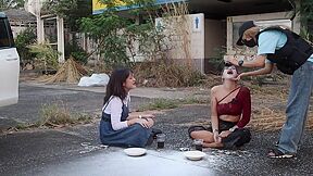 Funny Handcuff Challenge With Pung Pound & Tang Saruta