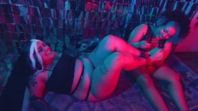 Brat Lesbian Tickling & Orgasm