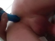 Vibrator 20 cm anaal in m'n kont