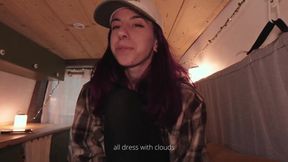 Purple Hiker Gags Deep Eyes Flooded Cum Dolomites Trail Destroyed