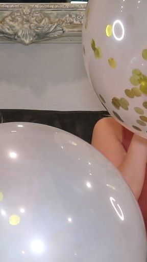 MILF Balloon Blowing