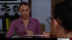 Futuristic Teacher Seduces Student With Her Cock For Ultimate Pleasure Night