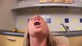 Sexy stripping and awesome masturbation