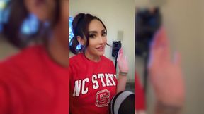 sexy nc state college girl invites me over to watch football and fuck - chloe amour