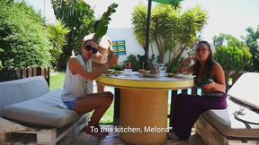 LADIES Ghalia and Isis Eating after a DAY of filming.