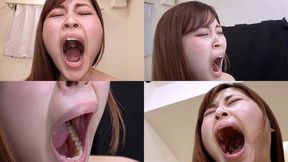Ayaka Mochiduki - CLOSE-UP of Japanese cute girl YAWNING yawn-08 - wmv 1080p