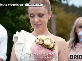 BRIDE4K. Wedding sex and shy bride with precious boobs. Hawt sex with Andrea & Falco White