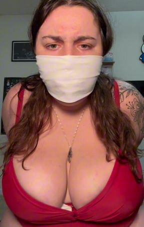 BBW with Big Tits Captured, OTN Gagged