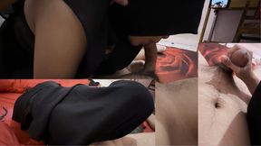 POV Cheating MILF Hijab Maid Cum in Her Mouth
