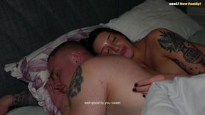 While Hubby Is Relax, His Young Wife Cheats and Fucks with His StepDaddy and the Next Room! (newlyweds Part 1)