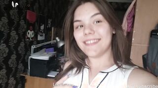Step-Daughter masturbates for stepdad