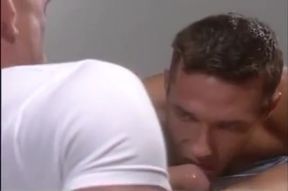 Hot boys fuck in a theater