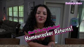 homewrecker fucks cheating husband neighbor while wife is gone