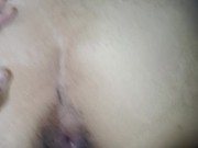 Cute transman gets pussy pounded by transwoman