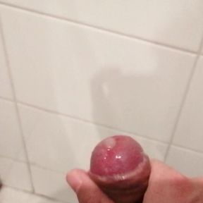 Uncut Cock cumshot