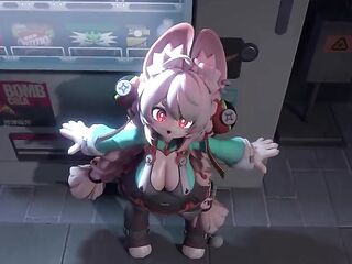 banging a large-titted yiff bunny in CG anime porn