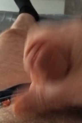 Dad Jerks His Cock Until He Cums