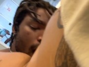 Cuddling with a friend