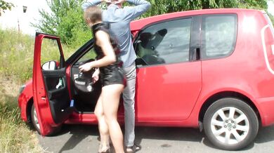 Petite police woman gets her dirty driver fucked by a big cock