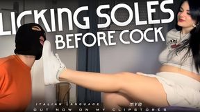 LICKING SOLES BEFORE LICKING COCK