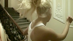 Dilettante sex free scenes of blond angel fucking in porch