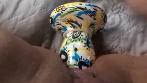 Close up MILF GILF Anal Solo Play DP Ending