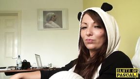 Bubbly girl's chokeplay trailer