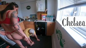 Jennifer Hand Trampling In A Thong (4K)