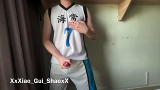 Kise Ryouta (Kuroko no Basuke) Cosplay Masturbation 【loud moaning+nipple play】