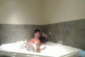 Hung Maddox and Gage at FRATPAD in the bathtub