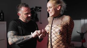 Heavy Nipple & Labia Clamps + Merciless Spanking
