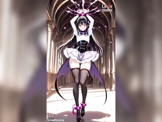 Lewdtoons Teaser- In the castle corridors [AI generated] magical hotty sex anime