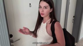 Accidental Creampie with Pretty Stranger in Hotel Room