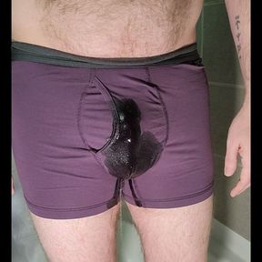 Underwear Wetting Piss Play Fun and a Cum Blast