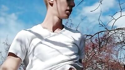 guy caught jerking off in the park