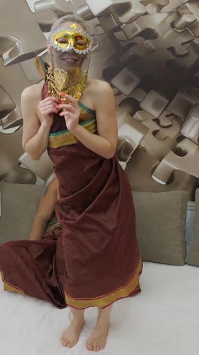 Small titted Nesty wants to suck and fuck with clothes on