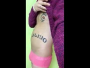 alien inside my belly?! Belly bloat fetish - pregnant with alien