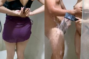 Seduced By My Stepmother&#039;s Sexiness Who Is Taking A Shower