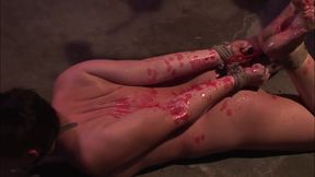 Lesbian mistress humiliates her tied up sexy slave