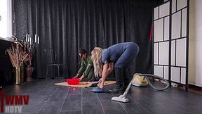 Cleaning and Vacuuming (HDTVWMV) – Miss Sheila and Lady Olga