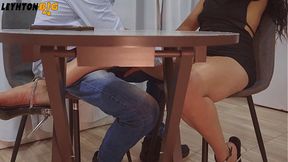 Boss and I get intimate as her spouse walks in