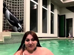 Amateur striptease and Solo masturbation