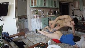 Slutty Slim Brunette Wife Lets Her Hubby Watch On-line How She Fucks With Her Lover