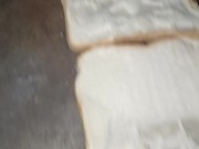 Bread Crush & Trample with Dirty Size 11 Boot Print, 89kg 👣👣