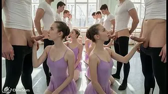 The Hidden Secret of St. Petersburg Ballet Academy: Your Dance Partner Knows How to Keep You From Going Stiff Before the Show (AI Generated)