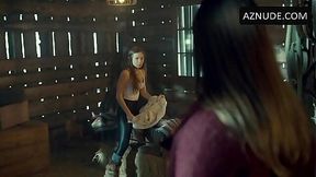 Dominique Provost-Chalkley's steamy lesbian scenes in Wyonna Earp 3