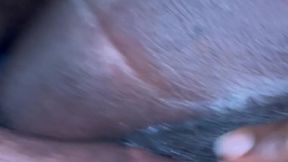 Ebony BBW gives upskirt fuck with large black cock