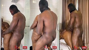 from the shower to the bedroom- thick fuck with guy i met at the reception ramming my fat huge ass