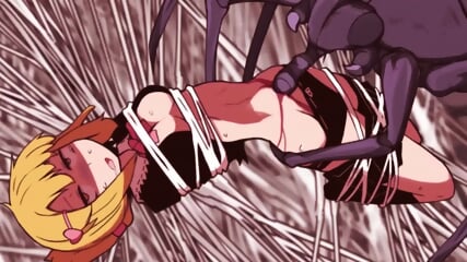 Anime spider impregnating