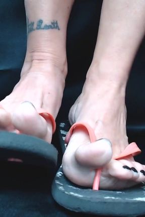 My most worn out flip flops